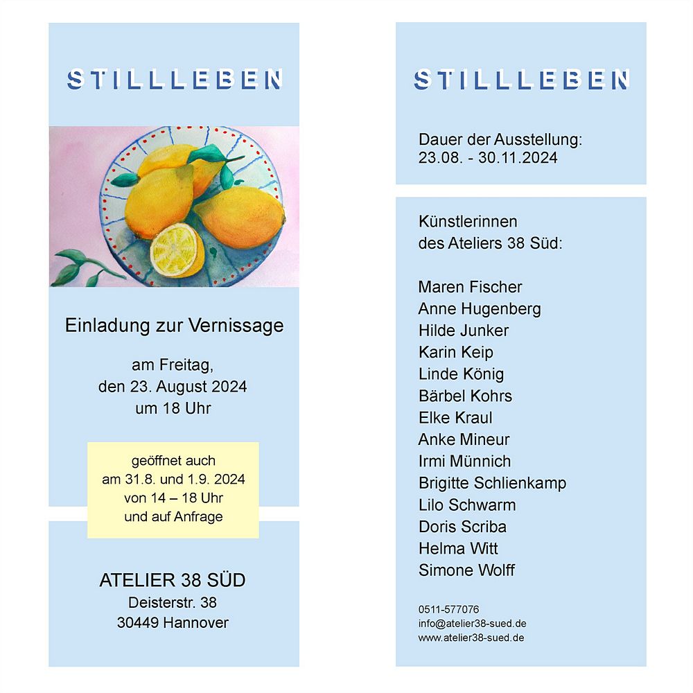 Einladungskarte, Stillleben