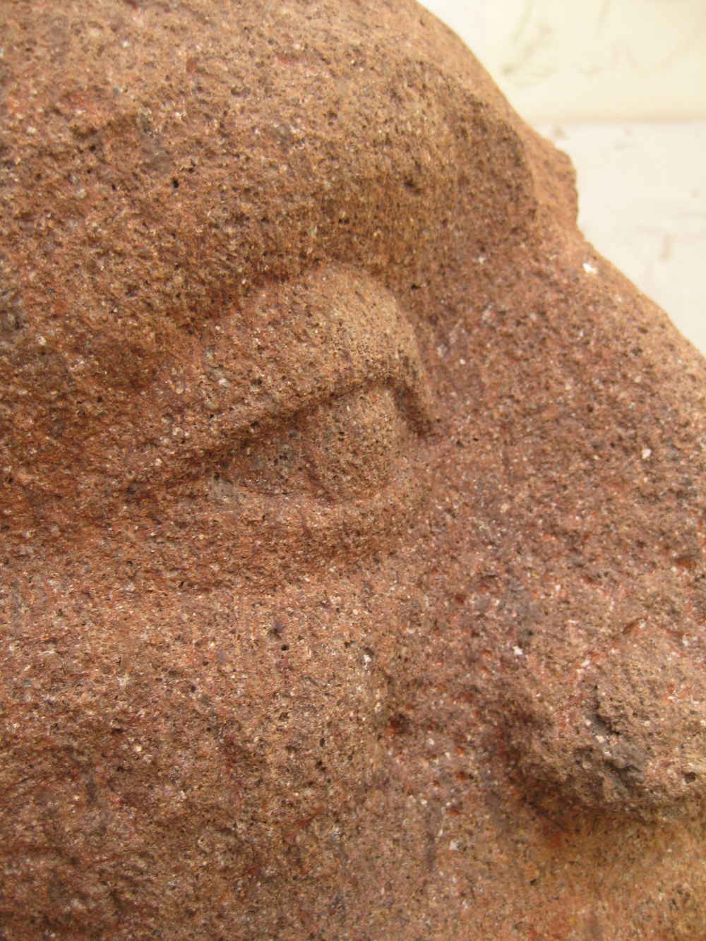 Skulptur Kopf, Detail